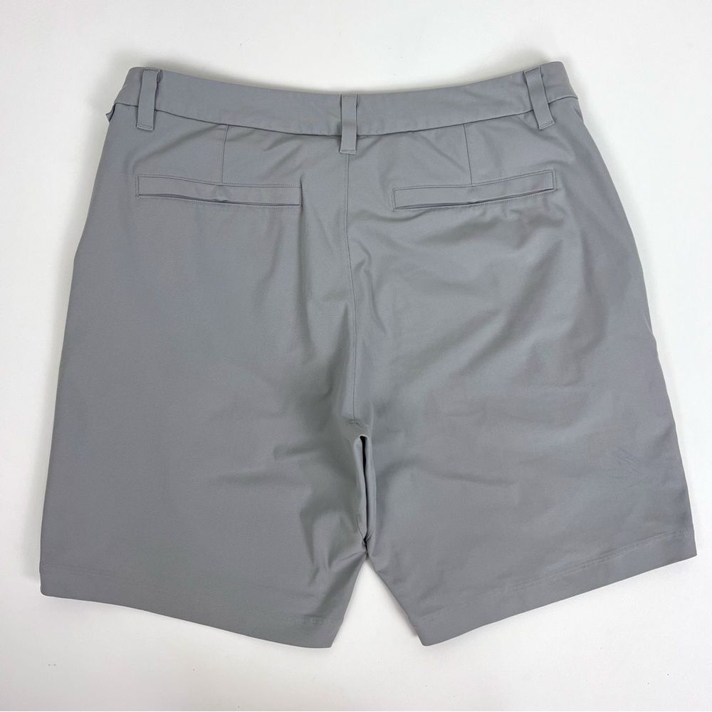 Lululemon Commission Shorts Mens Gray Qwick Oxford 9" Classic Chino Size 33 - Picture 2 of 7
